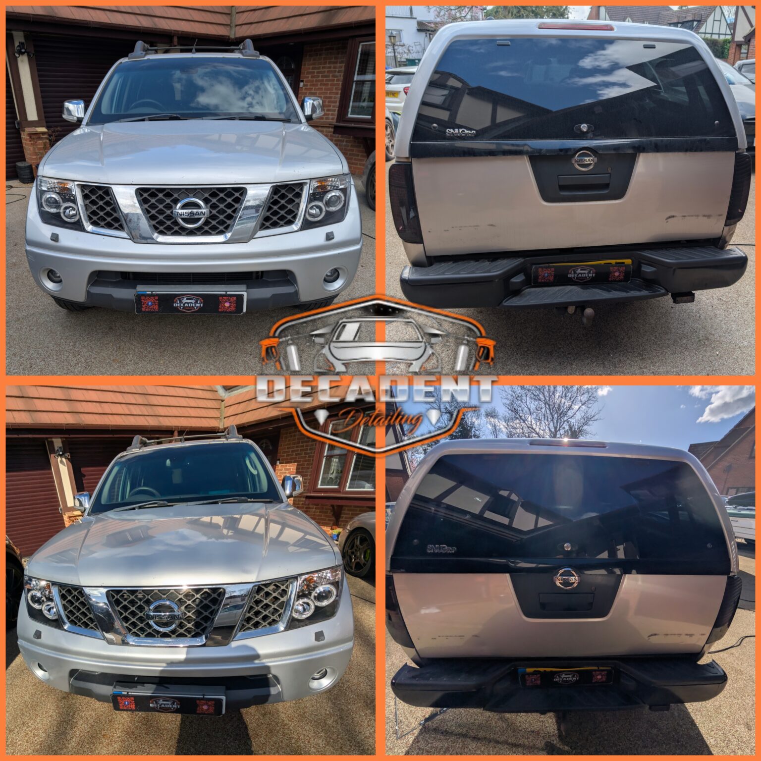 Decadent Detailing transforms Nissan Navara exterior in Irthlingborough —road grime removed, gloss restored.