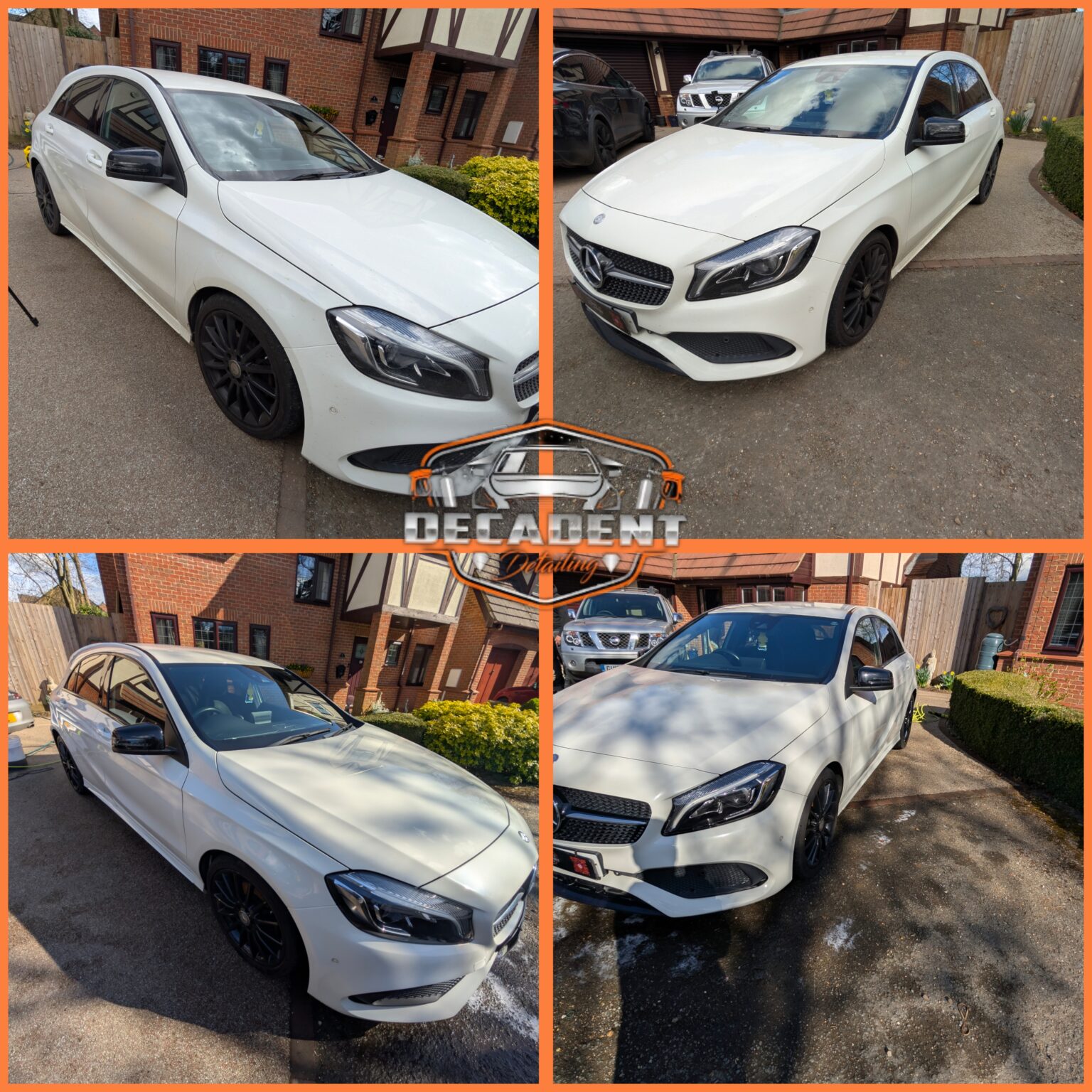 Decadent Detailing delivers mobile valeting excellence in Irthlingborough— Mercedes A Class transformed with precision detailing.