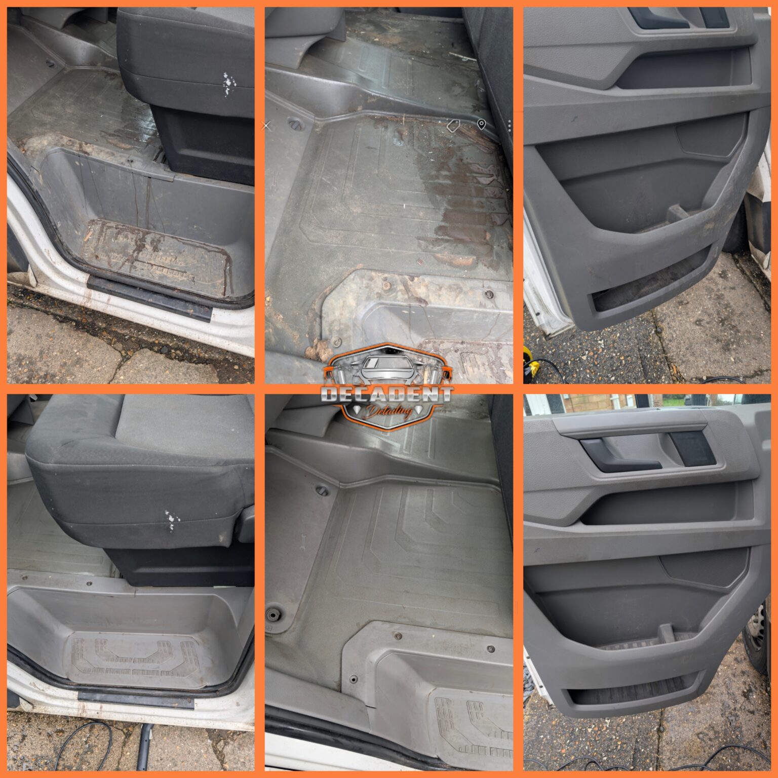 Wellingborough mobile valeting service refreshing trade van cabin—clean seats, deodorised surfaces, and restored trim.