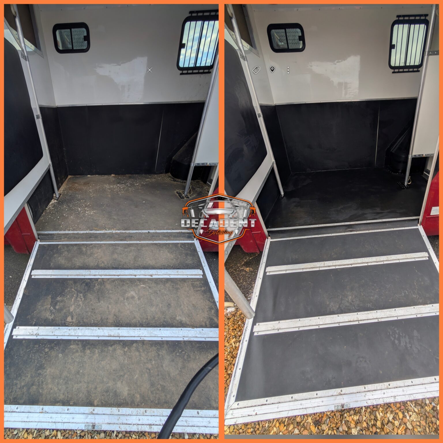Decadent Detailing restores horse box interior in Rushden—fresh, functional, and ready for equestrian use.