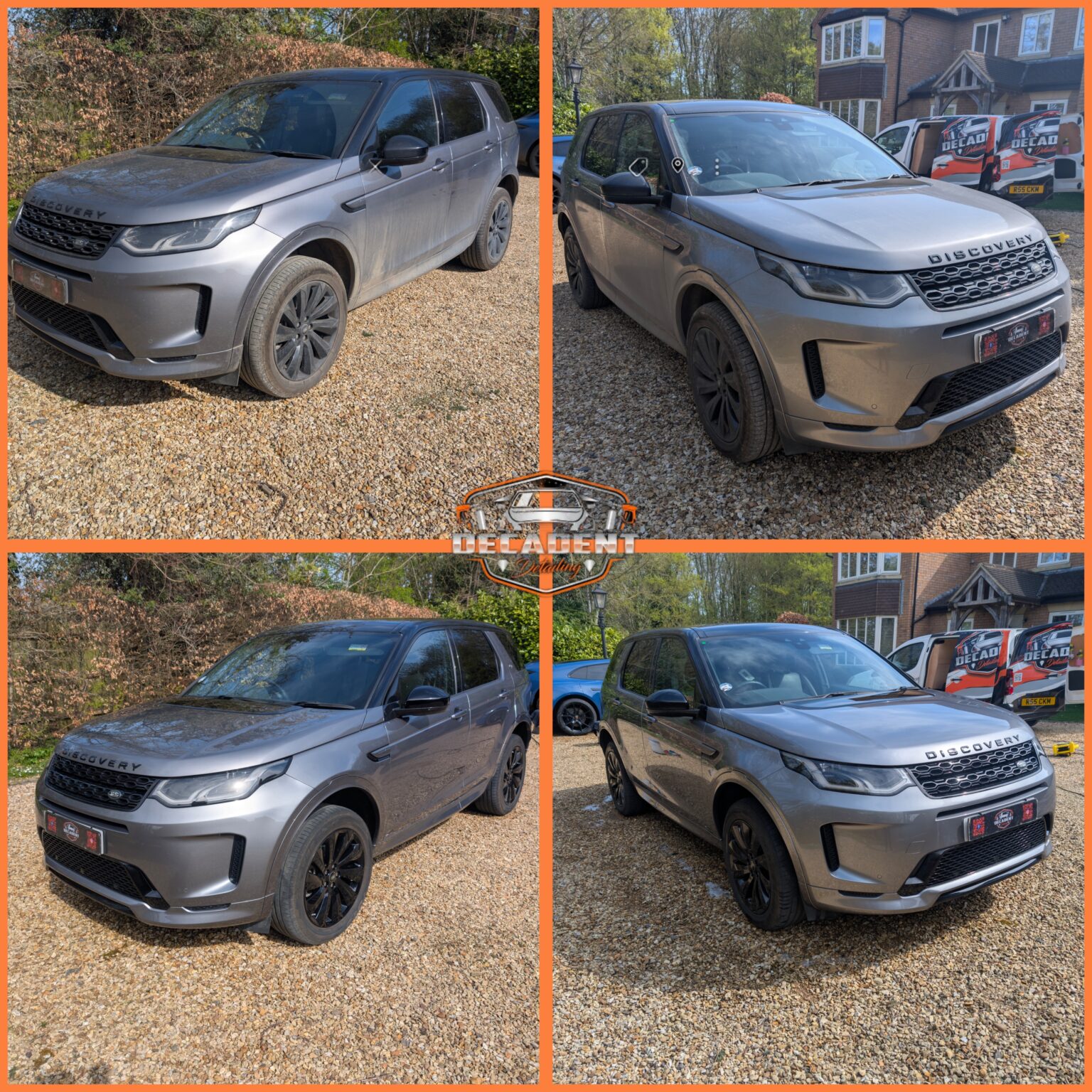 Decadent Detailing transforms Land Rover exterior in Raunds —road grime removed, gloss restored, and protection applied.